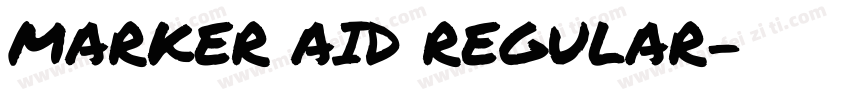 MARKER AID REGULAR字体转换